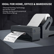 Thermal Printer, 4''X6'' Bluetooth Label Printer for Shipping Packages, Compatible with Windows Smartphone