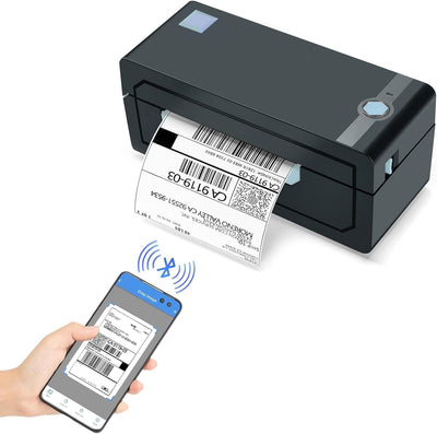 Bluetooth Thermal Shipping Label Printer – Wireless 4X6 Shipping Label Printer, Compatible with Android&Iphone and Windows, Widely Used for Ebay, Amazon, Shopify, Etsy, USPS