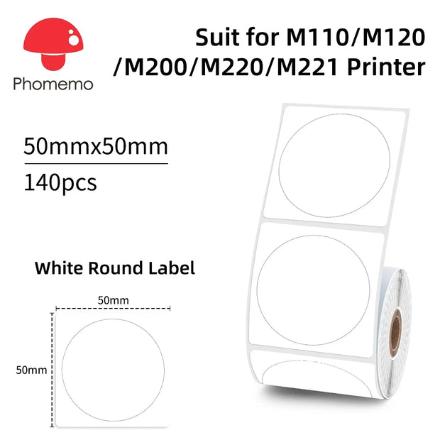 Phomemo M110 Thermal Wireless Label Printer Sticker Mini Printer Barcode Bluetooth Label Maker Price Tag Printers Free APP