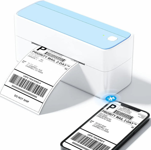 118Mm Width Bluetooth Thermal Shipping Label Printer 241BT Wireless 4X6 Label Printer for Small Business&Package