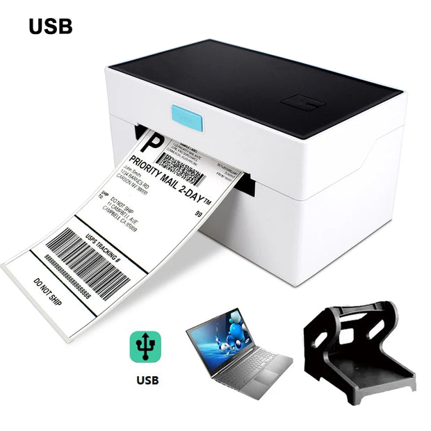 High Speed Desktop USB Bluetooth Thermal Printer Label Maker Sticker Shipping Label Barcode Printer for Express Label