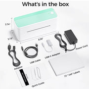 Bluetooth 118Mm Shipping Thermal Label Maker Sticker Printer Portable Address Postage Label Printer Machine Widely Used