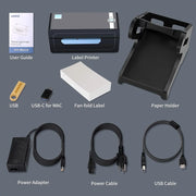 Thermal Printer, 4''X6'' Bluetooth Label Printer for Shipping Packages, Compatible with Windows Smartphone