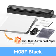 M08F Wireless Tattoo Transfer Stencil Printer Tattoo Transfer Thermal Copier Machine Compatible with Smartphone & PC