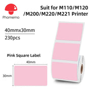 Phomemo M110 Thermal Wireless Label Printer Sticker Mini Printer Barcode Bluetooth Label Maker Price Tag Printers Free APP