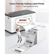 Thermal Label Printer HD 300DPI, 4X6 USB Shipping Label Printer for Shipping Packages Small Business, Shipping Labels with USPS UPS, for Windows Mac