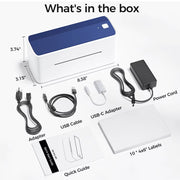 Bluetooth 118Mm Shipping Thermal Label Maker Sticker Printer Portable Address Postage Label Printer Machine Widely Used